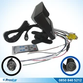 Orjinal 7 inç Dörde Bölünür Araç Monitörü 13 Pin Çıkışlı 4 Kamera Girişli Ekran thumbnail 2