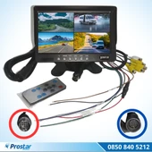 Orjinal 7 inç Dörde Bölünür Araç Monitörü 13 Pin Çıkışlı 4 Kamera Girişli Ekran thumbnail 1
