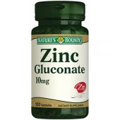 Natures Bounty Zinc Gluconate 10 mg 100 Tablet - 1