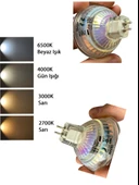 (3 Adet) Ledvance 12Volt 6,5W (50W) Sarı (2700K) GU5.3 Duylu (İğne Bacak) Led Spot Ampul thumbnail 5