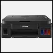 Canon Pıxma G2410, Renkli, Mürekkep Tanklı, Yazıcı, Tarayıcı, Fotokopi +1 Şişe Siyah Mürekkep Hediye thumbnail 1