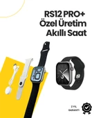 RS12 PRO+ 2025 Serisi Özel Üretim Full Ekranlı Akıllı Saat – Nabız ve Uyku Takibi, Bluetooth Arama, Garantili, Güçlü Batarya thumbnail 1