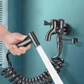 Quviem Everest Çiftli Musluklu Taharetmatik Seti QU-601102499902590 thumbnail 1