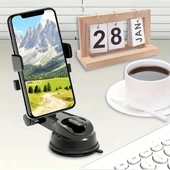 360 Derece Dönebilen Vakumlu Araç Telefon Tutucu thumbnail 1