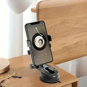 360 Derece Dönebilen Vakumlu Araç Telefon Tutucu thumbnail 2