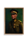 Atatürk Ahşap Çerçeveli Tablo 50 x 70 thumbnail 1