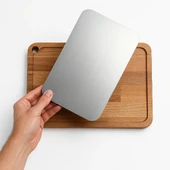 Ahşap Paslanmaz Çelik Kesim Ve Sunum Tahtası thumbnail 3