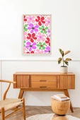 Çiçekler Ahşap Çerçeveli Tablo 30 x 42 thumbnail 2