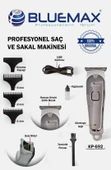 BLUEMAX KP-805 Profesyonel Saç Kesme Makinesi – Şarjlı, T-Bıçak, 120 dk Kullanım Altın Rengi thumbnail 4