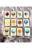 Gezegenler Hafıza Eşleştirme Oyunu Ahşap Eğitici Puzzle Oyuncak thumbnail 1