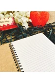 Sevgililer Günü Seni Seviyorum Yazılı Ahşap Defter -siyah thumbnail 2