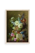Çiçekler Ahşap Çerçeveli Tablo 50 x 70 thumbnail 1
