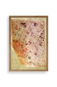 Harita Ahşap Çerçeveli Tablo 30 x 42 thumbnail 1