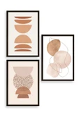 Modern Üçlü Ahşap Çerçeveli Tablo 40 x 60 thumbnail 1