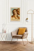 Kadın Ahşap Çerçeveli Tablo 17 x 23 thumbnail 2