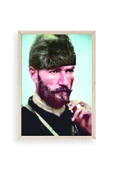 Atatürk Ahşap Çerçeveli Tablo 17 x 23 thumbnail 1