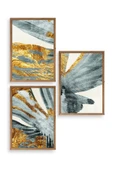 Soyut Ahşap Çerçeveli Tablo 23 x 30 thumbnail 1