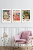 Matisse Üçlü Ahşap Çerçeveli Tablo 50 x 70 thumbnail 2