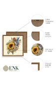 Ayçiçeği Ahşap Çerçeveli Tablo 50 x 50 thumbnail 4