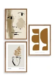 Modern Üçlü Ahşap Çerçeveli Tablo 40 x 60 thumbnail 1