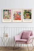 Matisse Üçlü Ahşap Çerçeveli Tablo 40 x 60 thumbnail 2