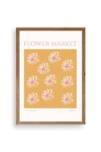 Çiçek Pazarı Ahşap Çerçeveli Tablo 50 x 70 thumbnail 1