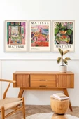 Matisse Üçlü Ahşap Çerçeveli Tablo 40 x 60 thumbnail 3