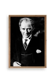 Atatürk Ahşap Çerçeveli Tablo 17 x 23 thumbnail 1