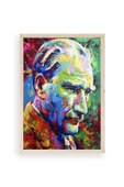 Atatürk Ahşap Çerçeveli Tablo 50 x 70 thumbnail 1