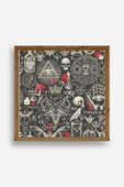 666 Ahşap Çerçeveli Tablo 42 x 42 thumbnail 1