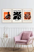 Matisse Üçlü Ahşap Çerçeveli Tablo 30 x 40 thumbnail 2
