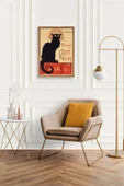 Chat Noir Ahşap Çerçeveli Tablo 17 x 23 thumbnail 2