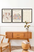 Matisse Üçlü Ahşap Çerçeveli Tablo 30 x 40 thumbnail 3