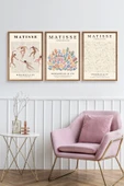 Matisse Üçlü Ahşap Çerçeveli Tablo 23 x 30 thumbnail 2