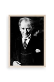 Atatürk Ahşap Çerçeveli Tablo 17 x 23 thumbnail 1