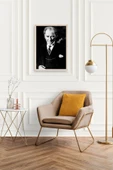 Atatürk Ahşap Çerçeveli Tablo 17 x 23 thumbnail 2