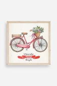 Bisiklet Ahşap Çerçeveli Tablo 50 x 50 thumbnail 1