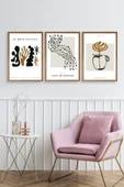 Modern Üçlü Ahşap Çerçeveli Tablo 40 x 60 thumbnail 2