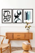 Modern Üçlü Ahşap Çerçeveli Tablo 50 x 70 thumbnail 3