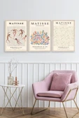 Matisse Üçlü Ahşap Çerçeveli Tablo 50 x 70 thumbnail 2