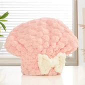 Mikrofiber Örgü Saç Kurutma Bone Havlu thumbnail 1