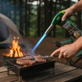 BUFFER® Outdoor Kamp, Piknik ve Tamir İşleri İçin Kamp Gazı Seti - Taşınabilir Pürmüz Alev Tabancası ve Yüksek Performanslı Gaz Kartuşu thumbnail 1