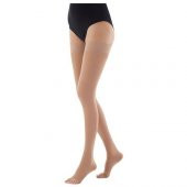 Luxor 810 CCL2 Orta Basınçlı Dizüstü Burnu Açık Varis Çorabı Ten Rengi No: 5 - 1