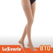 Luxor 810 CCL2 Orta Basınçlı Dizüstü Burnu Açık Varis Çorabı Ten Rengi No: 4 - 1