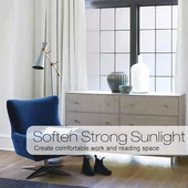 UV Engelleyici Buzlu Cam Filmi 2 Metre x 45 Cm. thumbnail 2