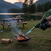 BUFFER® Outdoor Kamp, Piknik ve Tamir İşleri İçin Kamp Gazı Seti - Taşınabilir Pürmüz Alev Tabancası ve Yüksek Performanslı Gaz Kartuşu thumbnail 5