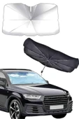 Taşınabilir Oto Cam Güneşliği Katlanabilir Tüm Araçlara Uyumlu Güneş Gölge Koruyucu thumbnail 2