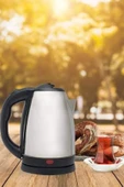 Kettle C F Tipi 220-240V Paslanmaz Çelik Elektrik Kablolu Otomatik Kapanma thumbnail 2