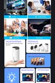 Taşınabilir Android Projeksiyon En Güncel Versiyon Wifi Destekli Akıllı Sinema Projektör Ultra Hd thumbnail 3