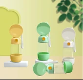 Taşınabilir Evcil Hayvan Mama Hazneli Su Matarası thumbnail 4